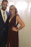 Loved this dress, and wore it for a formal wedding. It is a little snug around the bust but fits like a glove. There is no support built into the top though. - Lauren S.