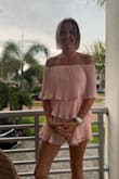 This was the perfect outfit to wear to Florida for a bachelorette party. Bride wore white and we all wore pink!!!! So fun. - Patricia T.