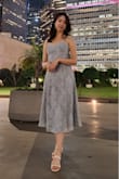 Dress is super cute! Kind of long because I'm on the shorter end, but still very pretty! Wore it to my boyfriend's networking gala and got so many compliments! - Josephine L.