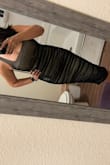 This dress fits in all the right places. Such a simple, sophisticated dress. I love the back. I can't wait to wear it for my friend's wedding in October. - Jeannie N.