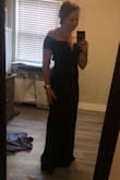 Very elegant, being short I always worry about length, but with heels, this is the perfect length for me. Will be perfect for a friend's black tie wedding. - Carly J.