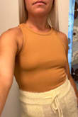 I love the color and the fit of this top.  It is comfortable and breathable for the hot Florida summer. - Keri O.