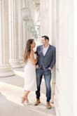I wore these for our downtown engagement session and they were genuinely the star of the show. They are so fun and make for the perfect bridal statement shoe. The only reason they aren't 5 stars for me is that the top part of my toes did hurt a bit after wearing them all over because of the patent leather material - but I'd say the pain was worth it honestly. These are a must-have. Wearing with Lulus earrings and "Love You Best White One-Shoulder Ruffled Tulip Midi Dress". - Jenna R.