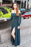 I love this dress so much, and I got so many compliments on it! It is so flowy and flattering that even after I ate, (you know that full tummy bloat) I still felt very confident. I felt like the dress didn't show off the bloat the way others do. - Carlina H.