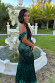 This dress is perfect for holiday events. I received so many compliments on this dress. I wore this for a New Years' wedding and it was extremely comfortable/stretchy. I actually ordered a medium and then exchange it for a small to have a tight mermaid look. This is by far one of my favorite dresses. - Dibia L.