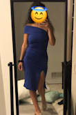 I really wanted to love it but it just didn't fit quite right. There was a lot of loose fabric in the stomach/back area but I don't think going a size smaller would've necessarily helped. It just didn't hug my curves correctly enough for me to want to keep it! Since I was going to wear it for a wedding and be dancing, I also thought the shoulder strap might get annoying as it wasn't secured tightly to the dress but was able to slide up and down. - Alexis K.
