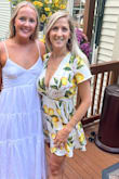 I ordered this dress for my sister-in-law's lemon-themed bridal shower, and it was perfect! Breezy, rich colors, and nice fabric. A bit low cut for my post-partum chest, but could be better covered by something underneath. - Laura D.