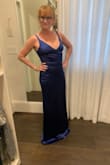 The quality is amazing. The dress is lined so it hides any flaws. Comfortable and easy to move in. Will need to get it shortened, but that's it. - Natalie P.