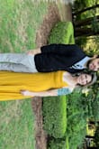 Absolutely loved this dress. Color is more mustard than I imagine but I actually preferred that. I'm usually a small and this was perfect. I did need my boyfriend to adjust it a few times but we were in and out of seats and had a 3-hour drive so many factors involved there!! Definitely recommend heels if you don't want it to be dragging at all but so happy with this purchase - Erin D.