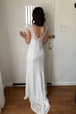 This dress was perfect for my small wedding. Felt very elegant, a little bit sexy, a little bit cute, slightly form fitting but also classic. A beautiful dress that shows off your curves! - Jennifer L.
