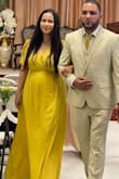 I wore this dress for my mother's wedding. It was the perfect dress for the occasion. I love the fit, the flow, the color, everything! - Gladys G.