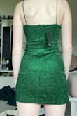 This dress looked so good and I loved the shape of it. The only downside I had with the dress was that it was very green. I love a good dark green but it was very bright and just more green that i thought. the material is also very stretchy!! - Silvia H.