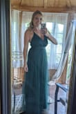 This dress is everything I wanted, plus more!! I needed it taken in a touch at the bust because there was a little too much cleavage for a bridesmaid and I had it shortened because I'm only 5'3, but this dress fit and wore like a dream. I can't tell you how many compliments I got (and how many gals were envious at how comfy and breezy it was while maintaining elegance). I will keep this dress forever and continue to wear it any chance I get. - Hannah E.