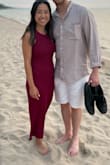 I love this color! It's also very versatile- can dress it up or down. I've worn it on the beach and I've worn it with a long cardigan for a work conference. - Kacy J.