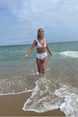 Highly recommend this bathing suit! I got both the bottom and top of this set and am obsessed. I felt secure in the top and the ruffles on the shoulders didn't cause any weird tan line if you're worried about that! - Mia G.