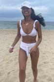 I always have trouble finding a good high-waisted bikini bottom, but this one fit perfectly and was so comfortable! The material is soft and I love how it can be tied in the front or back depending on your style. - Mia G.