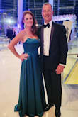 This is the most beautiful gown, so many compliments! It is VERY long, I wore 5 in heels and it still puddled on the ground...I'm 5'6". Ordered a 6. - Angela A.