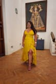 I looked everywhere for a yellow dress because you know, I am a Leo and we need yellow on our birthdays.
This dress was beautiful and sexy. The fabric was flowy but with enough weight to make it high-end.
It was my 50th birthday and you guys made it the best birthday ever!! - Fabiola F.