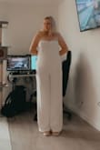 I ordered this for my reception and I love the fit. It's tight in the right areas and I will be pairing it with a bridal belt I also got on Lulus. - Bronwen W.