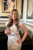 This two piece was perfect for my bachelorette weekend. I was honestly thinking this would be a risky choice given it's a two piece, but I got many compliments on it from random people while out. It's lightweight and can move in it all night. Breathes well given the bottom material being see through. I really want to wear again on my honeymoon! Loved it !! - Christine P.