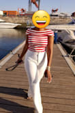These are fantastic! I've been looking for non-see-through white pants without pockets for a while now. These are great bc the material is thicker so could be worn in cooler weather. The length is great for me. They are high-waisted and hold you in. The only thing I don't love is that they require lots of ironing. - Maya F.