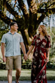 Dress fit great! It was a little long but nothing a pair of heels couldn't fix. It was perfect for my engagement pictures and a friend's bridal shower - Mariah E.