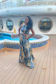 Money well spent 
Beautiful 
Tropical 
Elegant 
Wore this for date night on my Disney Cruise and I just gotta say I enjoyed people turning their heads to look at me. 
The style of this outfit is just georgous - Amanda B.