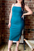 I got this for a charity event. I felt gorgeous in it, but it was a bit tighter than I would have wanted but with such short notice, I couldn't exchange. And obviously, because I am only 5', it didn't hit where it should. But all in all, I love this dress and will wear it again. - Valerie L.