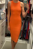 I wear this dress so often. It's a great length hitting me just below the knees. The color is vibrant and fun. Everyone tells me what a beautiful color my dress is when I step out in this one. Dress it up with heels and jewelry or down with sneakers! - Kellyn S.