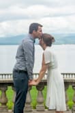 I got this dress for my elopement in a private garden in Vermont. I purchased a white sports bra with lace to wear under it. Loved that I could tie it as tight or loose as I needed, and it was the perfect mixture of laid back/elegant for our intimate ceremony. I feel like I could wear it again and again for many other occasions - Allison C.