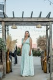 Wore it to a boho wedding and it was perfect. Was a little bit long but it was a quick fix. 
Color and fabric was so beautiful and was very comfortable during the whole event. - Sam R.
