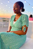 The material is thin so it's nice for a spring day. Love the color. - Coco T.