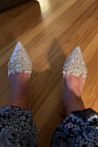 I am in love with this shoe!! They are gorgeous, comfortable and so reasonably priced! I knew I wanted a comfortable, flat shoe for my wedding day, but these exceeded my expectations as they are also beautiful. I couldn't have created a more perfect shoe to match my dress.  I can't wait to wear them on my wedding day! - Deirdre M.