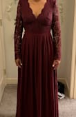 This dress is a dream! I read so many reviews and decided to go down a size XS (I usually wear S) and fitted perfectly! as many other reviewers said, runs long but everything else fits great! I hemmed it myself with two different types of no see hemming tape that you can iron onto the fabric (extra strength for the bottom layer and regular for the chiffon -top- one) if you're thinking about buying it, think no more, you won't regret it! Actually wearing it today to attend a wedding!!! - Maryis A.