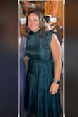 This dress was beautiful and comfortable! Fit perfectly and so many people commented on how great it looked. I didnt pay attention to washing instructions before I bought it and it says hand wash only so cleaning it makes me nervous. Other than that I highly recommend it, I love it and felt amazing in it! - Vanessa W.