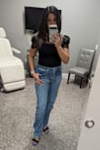 I love the look of these Jeans, they hug my booty. Looks good with heals or sneakers. - Amaryllis G.