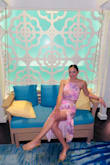 I bought this for my vacation in the sun and as soon as I stepped out in it I had strangers walking by telling me how nice I looked. Got many compliments on this outfit throughout the night. I ordered both the small and medium because I'm someone who is always in between sizes. The medium was too big and the small fit perfect. The top part of the skirt sits on my stomach and doesn't dig in. If you're also in between sizes then I'd suggest sizing down. Fabric up top is thick enough where you don't have to wear a bra. - Marie-Eve W.