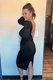 This dress is amazing! I have a bigger chest and definitely could have worn it without a bra, the material was so supportive. The sleeves were a little loose but other than that it was a hit! - Cynthia G.