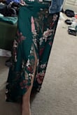Great material and construction.  The fit is exactly what I expected.  I can wear with flat shoes and not drag on the ground.  You can wear it higher on waist if you're feeling full after dinner and it's still close to my ankles.  I can wear it with Jean jacket and tank top for casual or dress it up with body suit or corset and high heals& I love the colors and am so excited to wear it again - Kathryn H.