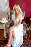 I bought this dress for my bridal shower and absolutely loved it! It was so flattering around my waist and was very comfortable. Also, it has a side zipper which I love! - Lauren T.