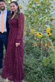 The dress is beautiful, flowy and flirty! I wore it for a couples photoshoot and then for a wedding, perfect for both occasions. Received many compliments at the wedding. The dress tends to run on the longer side, so more suitable for taller folks. - Zarmeen Z.