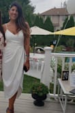 I wore this dress for my engagement party and it was perfect, I got so many compliments and it looked simple and classy. - Daniela E.