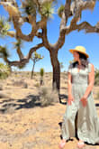 Easy dress to wear on a sunny day. It'll make you want to have a photoshoot for no apparent reason :) I wore it while in Joshua tree when the weather was extremely warm and I felt comfortable in it. I'm often between a size small or medium, and the small was a perfect fit for me in this one. - Marie-Eve W.