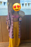 I ended up wearing the pants and top separately. Both are cute and comfortable. They fit perfectly except the pants were a little long so I had to get them hemmed. - Mary S.