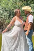 I bought this dress for my last minute wedding to my husband and I couldnt be more happy with how it looked and how everything fit for the most part, the straps arent adjustable so we had to tighten them a little bit other than that was absolutely amazing - Kaitlyn R.