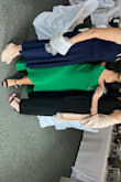 Love the green color! I am 5'1 and wore it with 3 inch heels (didn't have to alter). I wore it to a wedding. It was a nice dress but the thing that kept me from completely loving it was the fit at the top. I had the straps at the tightest, and they still slipped down, but if I had sized down, then it wouldn't have fit in the chest. I wore it without a bra because the pasties looked weird and no bra seemed to go well with it. You can definitely see some nipple through the fabric but I wore a shawl. - Vanessa U.