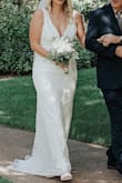 I ordered this dress as a back up option for my wedding day and ended up loving it SO much that I made it my ceremony dress. The rose printed lace was so elegant and the fit was so flattering. Such an amazing dress for the price! - Rachael P.