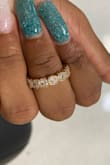 I got these rings just for some fun as I love rings in general. I ordered a size up from 7 to 8 for my middle fingers. Theyre pretty and true to description. - Frantzcesse G.