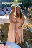 Very pretty, but a little long for short girls even with heels. - Michelle M.