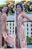 It was the perfect dress for a Cali outdoor wedding! It was super comfortable and the quality of the dress was really nice. There was a little extra material in the bust but it looked like it was meant to be there (though I don't it was) it gave it a little bit more character which I didn't mind! Loved the dress highly recommend! - Chi T.